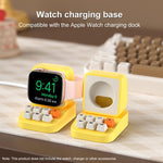 XDcase Para Apple Watch Suporte de Carregamento para Relógio Inteligente com Design de Máquina de Escrever