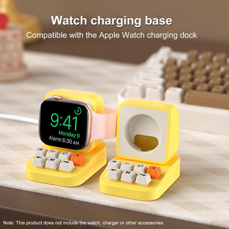 XDcase Para Apple Watch Suporte de Carregamento para Relógio Inteligente com Design de Máquina de Escrever