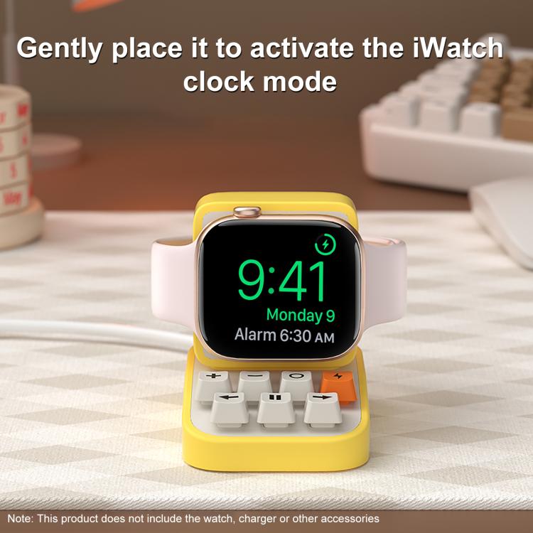 XDcase Para Apple Watch Suporte de Carregamento para Relógio Inteligente com Design de Máquina de Escrever