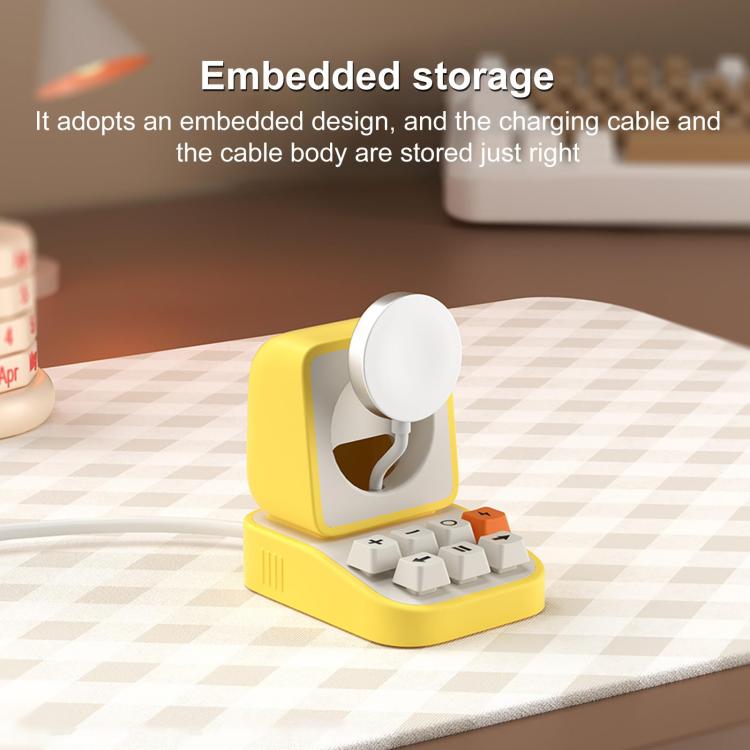 XDcase Para Apple Watch Suporte de Carregamento para Relógio Inteligente com Design de Máquina de Escrever