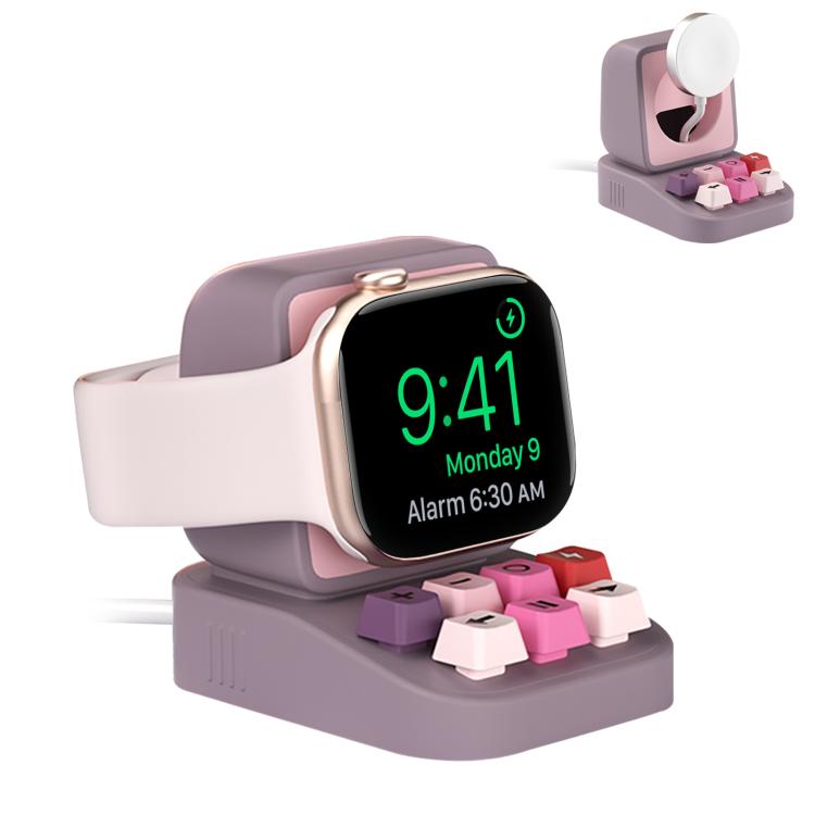 XDcase Para Apple Watch Suporte de Carregamento para Relógio Inteligente com Design de Máquina de Escrever