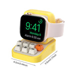 XDcase Para Apple Watch Suporte de Carregamento para Relógio Inteligente com Design de Máquina de Escrever