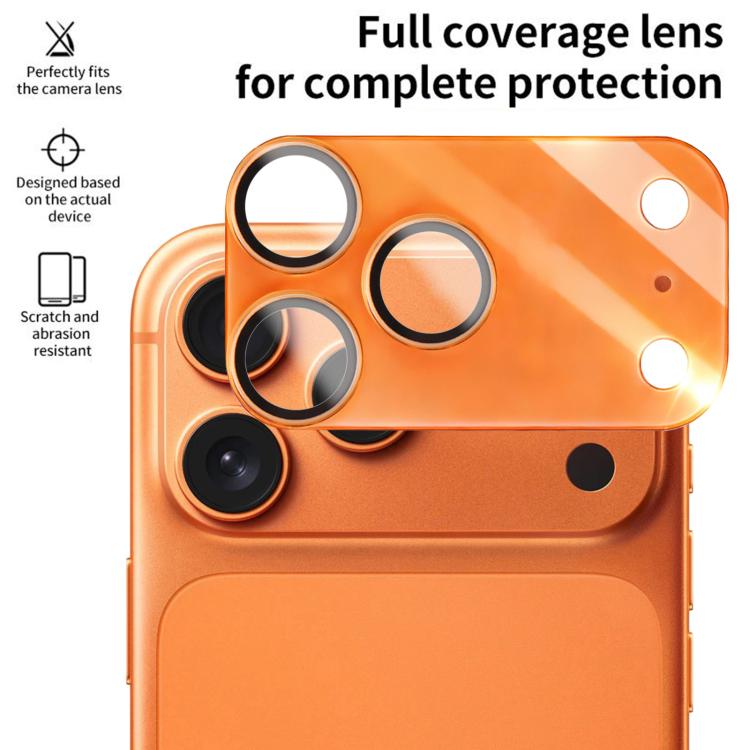 XDcase 2pcs Protetor Integrado Translúcido Fosco de Acrílico para Lente da Câmara, Para iPhone 17 Pro Max, Para iPhone 17 Pro