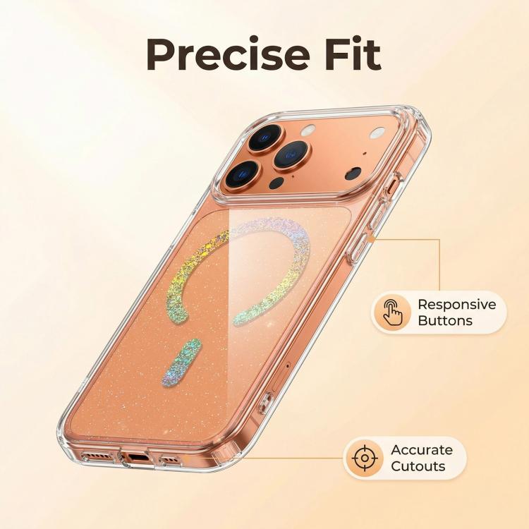 Capa para Telemóvel TPU Magnética com Brilhos, Para iPhone 17 Pro Max, Para iPhone 17 Pro