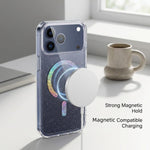 Capa para Telemóvel TPU Magnética com Brilhos, Para iPhone 17 Pro Max, Para iPhone 17 Pro