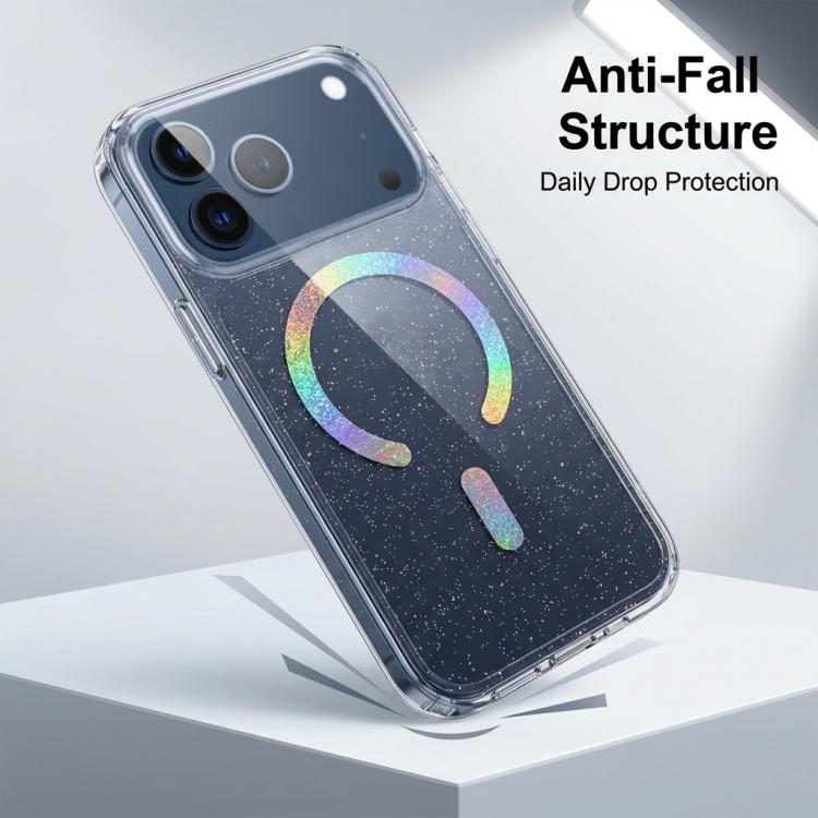 Capa para Telemóvel TPU Magnética com Brilhos, Para iPhone 17 Pro Max, Para iPhone 17 Pro