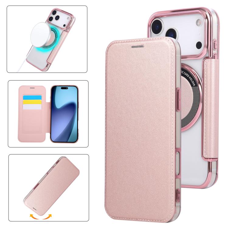 Capa para Telemóvel em Pele Vegana com Revestimento Magnético Ultra-fino, Para iPhone 17 Pro Max, Para iPhone 17 Pro, Para iPhone 17, Para iPhone Air, Para iPhone 16e, Para iPhone 16 Pro Max
