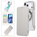 Capa para Telemóvel em Pele Vegana com Revestimento Magnético Ultra-fino, Para iPhone 17 Pro Max, Para iPhone 17 Pro, Para iPhone 17, Para iPhone Air, Para iPhone 16e, Para iPhone 16 Pro Max