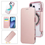 Capa para Telemóvel em Pele Vegana com Revestimento Magnético Ultra-fino, Para iPhone 17 Pro Max, Para iPhone 17 Pro, Para iPhone 17, Para iPhone Air, Para iPhone 16e, Para iPhone 16 Pro Max