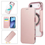 Capa para Telemóvel em Pele Vegana com Revestimento Magnético Ultra-fino, Para iPhone 17 Pro Max, Para iPhone 17 Pro, Para iPhone 17, Para iPhone Air, Para iPhone 16e, Para iPhone 16 Pro Max