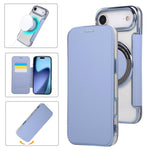 Capa para Telemóvel em Pele Vegana com Revestimento Magnético Ultra-fino, Para iPhone 17 Pro Max, Para iPhone 17 Pro, Para iPhone 17, Para iPhone Air, Para iPhone 16e, Para iPhone 16 Pro Max