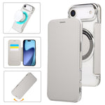 Capa para Telemóvel em Pele Vegana com Revestimento Magnético Ultra-fino, Para iPhone 17 Pro Max, Para iPhone 17 Pro, Para iPhone 17, Para iPhone Air, Para iPhone 16e, Para iPhone 16 Pro Max