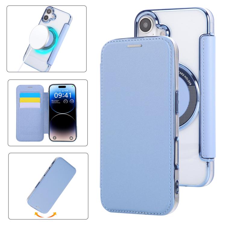 Capa para Telemóvel em Pele Vegana com Revestimento Magnético Ultra-fino, Para iPhone 17 Pro Max, Para iPhone 17 Pro, Para iPhone 17, Para iPhone Air, Para iPhone 16e, Para iPhone 16 Pro Max