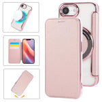 Capa para Telemóvel em Pele Vegana com Revestimento Magnético Ultra-fino, Para iPhone 17 Pro Max, Para iPhone 17 Pro, Para iPhone 17, Para iPhone Air, Para iPhone 16e, Para iPhone 16 Pro Max