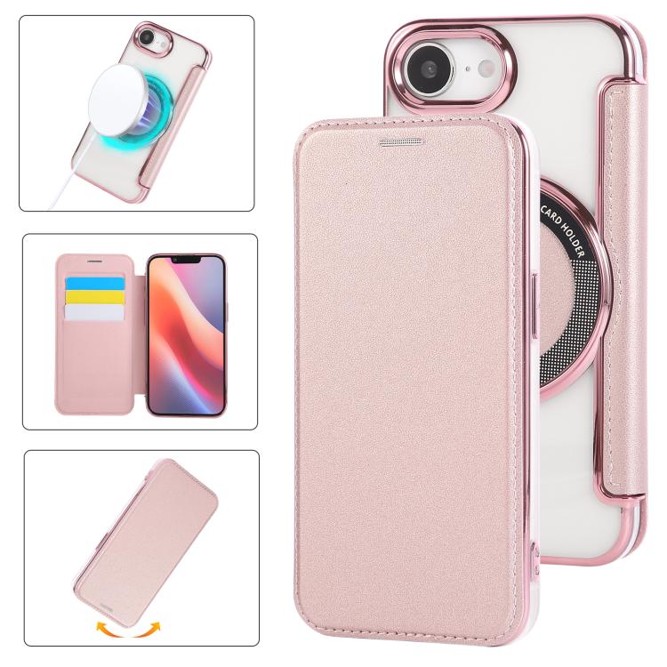 Capa para Telemóvel em Pele Vegana com Revestimento Magnético Ultra-fino, Para iPhone 17 Pro Max, Para iPhone 17 Pro, Para iPhone 17, Para iPhone Air, Para iPhone 16e, Para iPhone 16 Pro Max