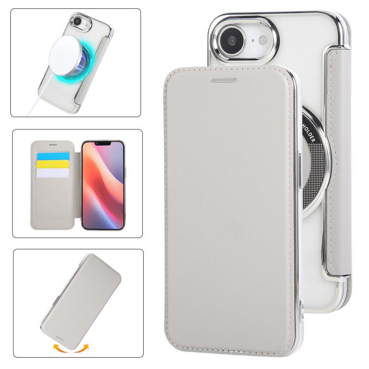 Capa para Telemóvel em Pele Vegana com Revestimento Magnético Ultra-fino, Para iPhone 17 Pro Max, Para iPhone 17 Pro, Para iPhone 17, Para iPhone Air, Para iPhone 16e, Para iPhone 16 Pro Max