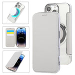 Capa para Telemóvel em Pele Vegana com Revestimento Magnético Ultra-fino, Para iPhone 17 Pro Max, Para iPhone 17 Pro, Para iPhone 17, Para iPhone Air, Para iPhone 16e, Para iPhone 16 Pro Max