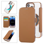 Capa para Telemóvel em Pele Vegana com Revestimento Magnético Ultra-fino, Para iPhone 17 Pro Max, Para iPhone 17 Pro, Para iPhone 17, Para iPhone Air, Para iPhone 16e, Para iPhone 16 Pro Max