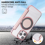 Capa para Telemóvel em Pele Vegana com Revestimento Magnético Ultra-fino, Para iPhone 16 Pro, Para iPhone 16 Plus, Para iPhone 16, Para iPhone 15 Pro Max, Para iPhone 15 Pro, Para iPhone 15 Plus / 14 Plus