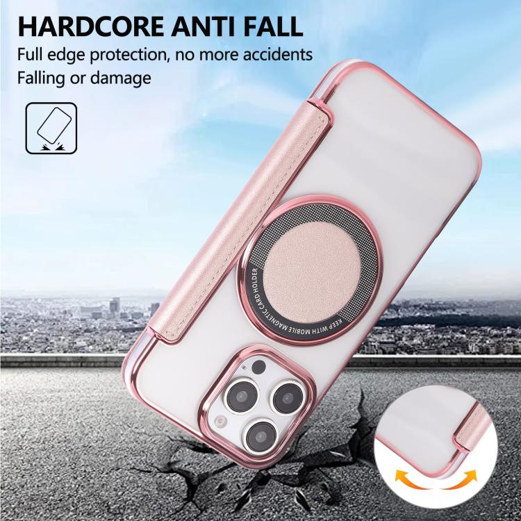 Capa para Telemóvel em Pele Vegana com Revestimento Magnético Ultra-fino, Para iPhone 16 Pro, Para iPhone 16 Plus, Para iPhone 16, Para iPhone 15 Pro Max, Para iPhone 15 Pro, Para iPhone 15 Plus / 14 Plus