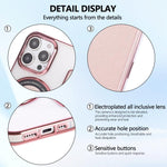 Capa para Telemóvel em Pele Vegana com Revestimento Magnético Ultra-fino, Para iPhone 16 Pro, Para iPhone 16 Plus, Para iPhone 16, Para iPhone 15 Pro Max, Para iPhone 15 Pro, Para iPhone 15 Plus / 14 Plus
