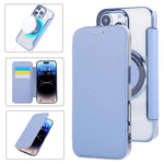 Capa para Telemóvel em Pele Vegana com Revestimento Magnético Ultra-fino, Para iPhone 16 Pro, Para iPhone 16 Plus, Para iPhone 16, Para iPhone 15 Pro Max, Para iPhone 15 Pro, Para iPhone 15 Plus / 14 Plus