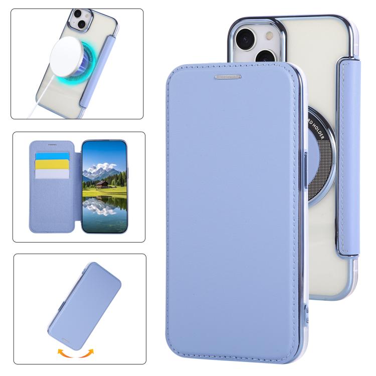 Capa para Telemóvel em Pele Vegana com Revestimento Magnético Ultra-fino, Para iPhone 16 Pro, Para iPhone 16 Plus, Para iPhone 16, Para iPhone 15 Pro Max, Para iPhone 15 Pro, Para iPhone 15 Plus / 14 Plus