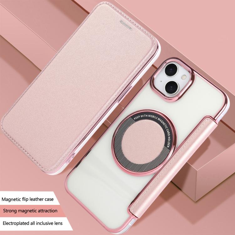 Capa para Telemóvel em Pele Vegana com Revestimento Magnético Ultra-fino, Para iPhone 15, Para iPhone 14 / 13, Para iPhone 14 Pro, Para iPhone 14 Pro Max, Para iPhone 13 Pro Max, Para iPhone 13 Pro