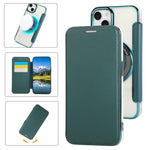 Capa para Telemóvel em Pele Vegana com Revestimento Magnético Ultra-fino, Para iPhone 15, Para iPhone 14 / 13, Para iPhone 14 Pro, Para iPhone 14 Pro Max, Para iPhone 13 Pro Max, Para iPhone 13 Pro