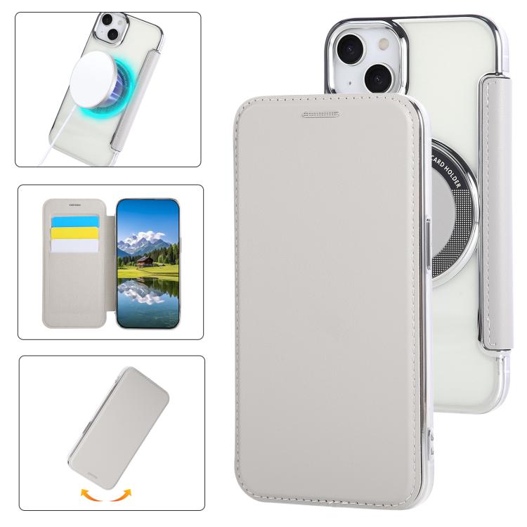 Capa para Telemóvel em Pele Vegana com Revestimento Magnético Ultra-fino, Para iPhone 15, Para iPhone 14 / 13, Para iPhone 14 Pro, Para iPhone 14 Pro Max, Para iPhone 13 Pro Max, Para iPhone 13 Pro
