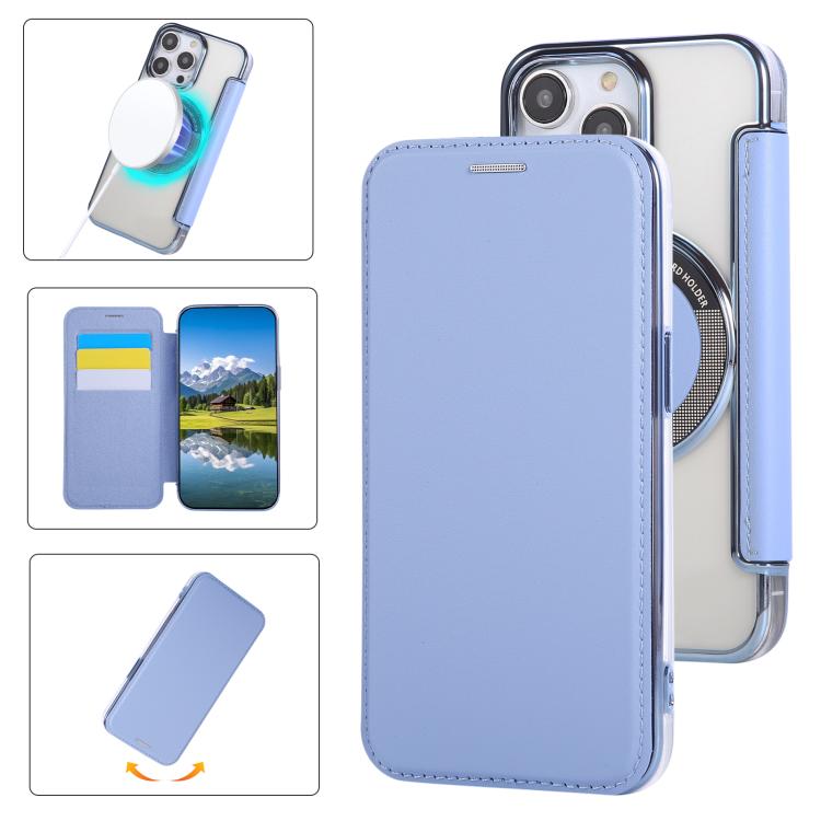 Capa para Telemóvel em Pele Vegana com Revestimento Magnético Ultra-fino, Para iPhone 15, Para iPhone 14 / 13, Para iPhone 14 Pro, Para iPhone 14 Pro Max, Para iPhone 13 Pro Max, Para iPhone 13 Pro