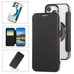 Capa para Telemóvel em Pele Vegana com Revestimento Magnético Ultra-fino, Para iPhone 15, Para iPhone 14 / 13, Para iPhone 14 Pro, Para iPhone 14 Pro Max, Para iPhone 13 Pro Max, Para iPhone 13 Pro
