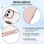 Ultra-thin Magnetic Plating Vegan Leather Phone Case, For iPhone 12 / 12 Pro, For iPhone 12 Pro Max
