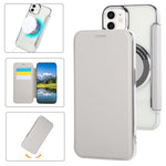 Ultra-thin Magnetic Plating Vegan Leather Phone Case, For iPhone 12 / 12 Pro, For iPhone 12 Pro Max