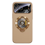 Capa para Telemóvel Magnética com Janela para Câmara em PC Vidrado e Suporte Giratório, Para iPhone 17 Pro Max, Para iPhone 17 Pro, Para iPhone 17, Para iPhone Air, Para iPhone 16 Pro Max, Para iPhone 16 Pro