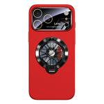 Capa para Telemóvel Magnética com Janela para Câmara em PC Vidrado e Suporte Giratório, Para iPhone 17 Pro Max, Para iPhone 17 Pro, Para iPhone 17, Para iPhone Air, Para iPhone 16 Pro Max, Para iPhone 16 Pro