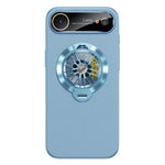 Capa para Telemóvel Magnética com Janela para Câmara em PC Vidrado e Suporte Giratório, Para iPhone 17 Pro Max, Para iPhone 17 Pro, Para iPhone 17, Para iPhone Air, Para iPhone 16 Pro Max, Para iPhone 16 Pro