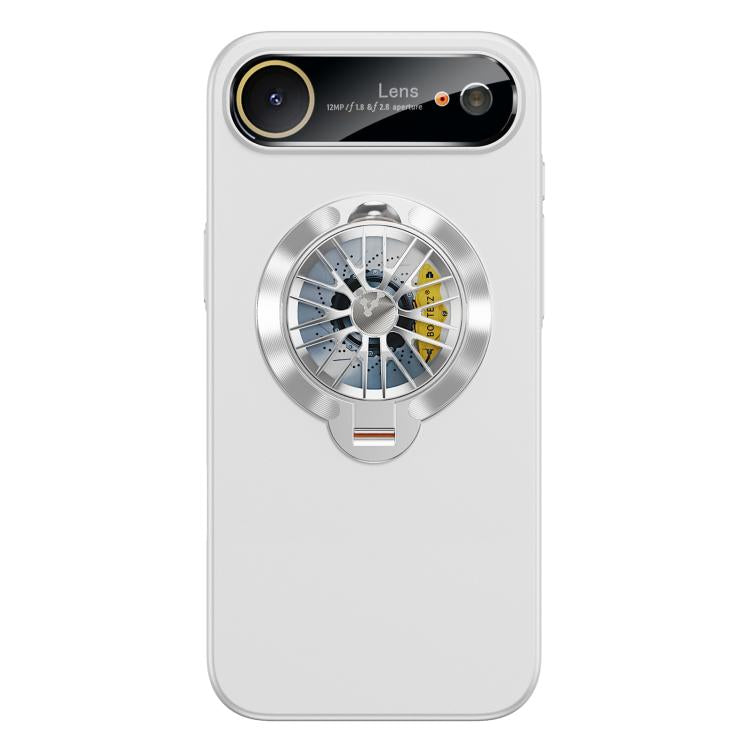 Capa para Telemóvel Magnética com Janela para Câmara em PC Vidrado e Suporte Giratório, Para iPhone 17 Pro Max, Para iPhone 17 Pro, Para iPhone 17, Para iPhone Air, Para iPhone 16 Pro Max, Para iPhone 16 Pro