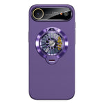 Capa para Telemóvel Magnética com Janela para Câmara em PC Vidrado e Suporte Giratório, Para iPhone 17 Pro Max, Para iPhone 17 Pro, Para iPhone 17, Para iPhone Air, Para iPhone 16 Pro Max, Para iPhone 16 Pro