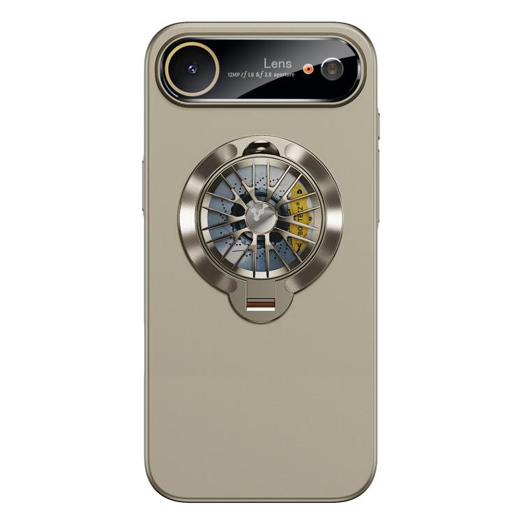 Capa para Telemóvel Magnética com Janela para Câmara em PC Vidrado e Suporte Giratório, Para iPhone 17 Pro Max, Para iPhone 17 Pro, Para iPhone 17, Para iPhone Air, Para iPhone 16 Pro Max, Para iPhone 16 Pro