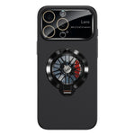 Capa para Telemóvel Magnética com Janela para Câmara em PC Vidrado e Suporte Giratório, Para iPhone 17 Pro Max, Para iPhone 17 Pro, Para iPhone 17, Para iPhone Air, Para iPhone 16 Pro Max, Para iPhone 16 Pro