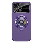 Capa para Telemóvel Magnética com Janela para Câmara em PC Vidrado e Suporte Giratório, Para iPhone 17 Pro Max, Para iPhone 17 Pro, Para iPhone 17, Para iPhone Air, Para iPhone 16 Pro Max, Para iPhone 16 Pro