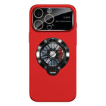 Capa para Telemóvel Magnética com Janela para Câmara em PC Vidrado e Suporte Giratório, Para iPhone 17 Pro Max, Para iPhone 17 Pro, Para iPhone 17, Para iPhone Air, Para iPhone 16 Pro Max, Para iPhone 16 Pro