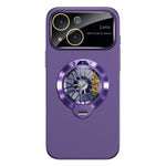 Capa para Telemóvel Magnética com Janela para Câmara em PC Vidrado e Suporte Giratório, Para iPhone 16 Plus, Para iPhone 16, Para iPhone 15 Pro Max, Para iPhone 15 Pro, Para iPhone 15 Plus, Para iPhone 15
