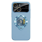 Capa para Telemóvel Magnética com Janela para Câmara em PC Vidrado e Suporte Giratório, Para iPhone 14 Plus, Para iPhone 14, Para iPhone 14 Pro, Para iPhone 14 Pro Max, Para iPhone 13 Pro Max, Para iPhone 13 Pro