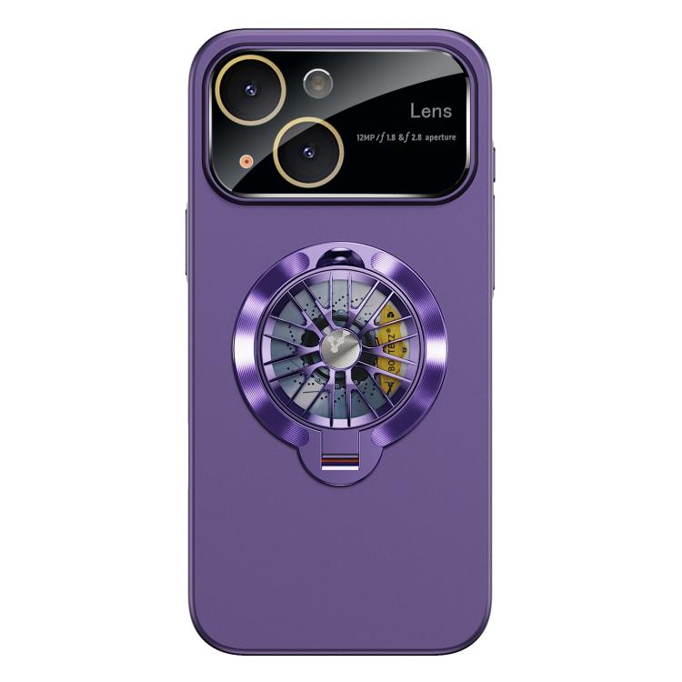 Capa para Telemóvel Magnética com Janela para Câmara em PC Vidrado e Suporte Giratório, Para iPhone 14 Plus, Para iPhone 14, Para iPhone 14 Pro, Para iPhone 14 Pro Max, Para iPhone 13 Pro Max, Para iPhone 13 Pro