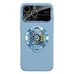 Capa para Telemóvel Magnética com Janela para Câmara em PC Vidrado e Suporte Giratório, Para iPhone 14 Plus, Para iPhone 14, Para iPhone 14 Pro, Para iPhone 14 Pro Max, Para iPhone 13 Pro Max, Para iPhone 13 Pro