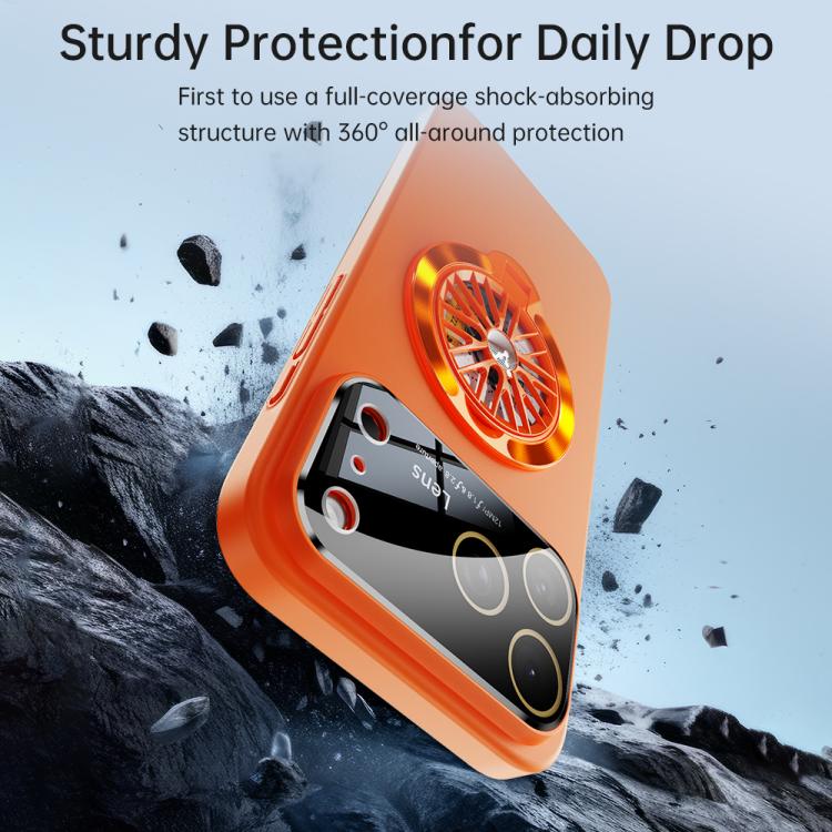 Capa para Telemóvel Magnética com Janela para Câmara em PC Vidrado e Suporte Giratório, Para iPhone 17 Pro Max, Para iPhone 17 Pro, Para iPhone 17, Para iPhone Air, Para iPhone 16 Pro Max, Para iPhone 16 Pro