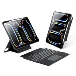 Capa de tablet em pele vegana com teclado magnético retroiluminado DUX DUCIS DK Series, Para iPad Pro 13 2025 / 2024, Para iPad Pro 11 2025 / 2024, Para iPad 2025 / 2022, Para iPad Air 11 2025 / 2024, Para iPad Air 13 2025 / 2024
