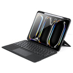 Capa de tablet em pele vegana com teclado magnético retroiluminado DUX DUCIS DK Series, Para iPad Pro 13 2025 / 2024, Para iPad Pro 11 2025 / 2024, Para iPad 2025 / 2022, Para iPad Air 11 2025 / 2024, Para iPad Air 13 2025 / 2024